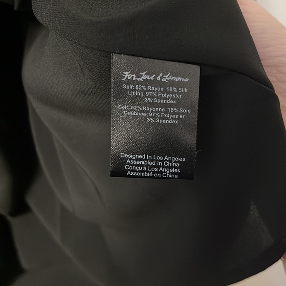 For Love & Lemons long sleeve velvet lace dress - Picture 8 of 10